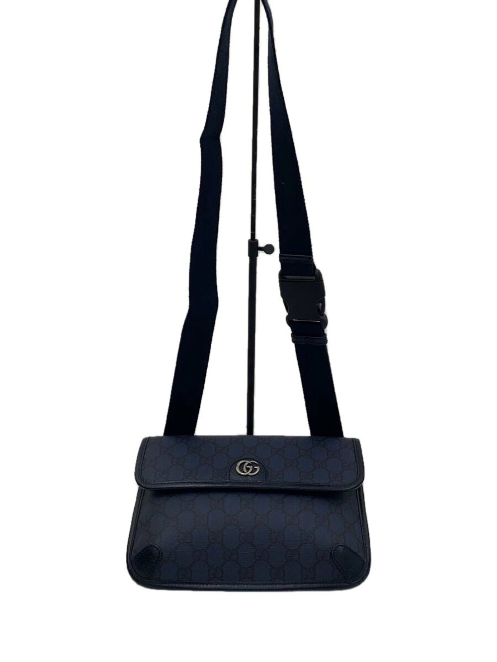 Gucci Ophidia GG Supreme canvas belt bag Double G Blue